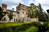 Sesto al Reghena (Pn). Abbazia di Santa Maria in Silvis. Il torrione di ingresso (X sec) detto del ponte levatoio. 